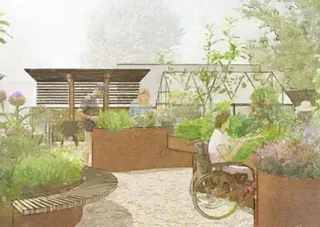 Hospital Rehabilitation Garden Design, London