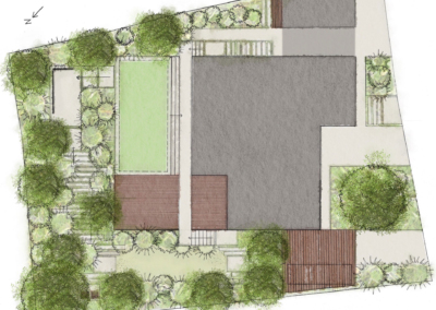 Chesham garden design Buckinghamshire plan