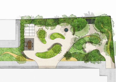 Hospital rehabilitation garden design plan