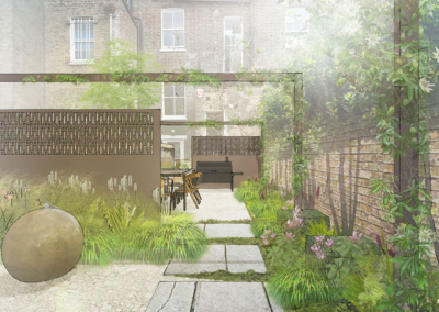 Modern Georgian garden in London