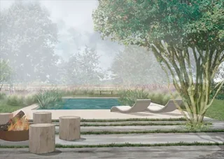 Natural Swimming Pond Garden Design, Kent