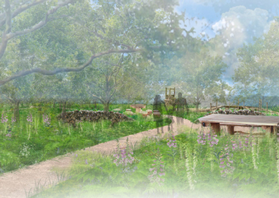 Community park Gerrards Cross woodland natural play area