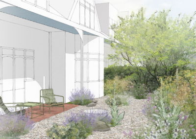 Leigh-on-Sea coastal garden Essex front garden