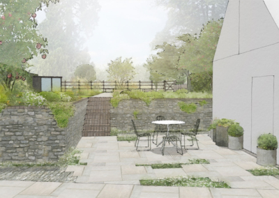 A design for a cottage garden in Guildford, Surrey.