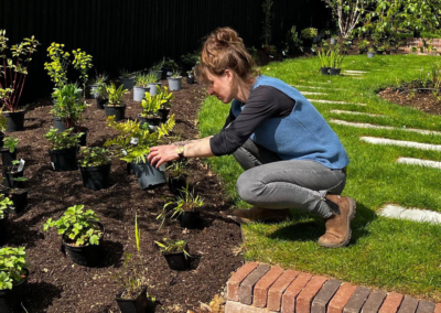 Garden designer Tabitha Rigden planting up our Bix project