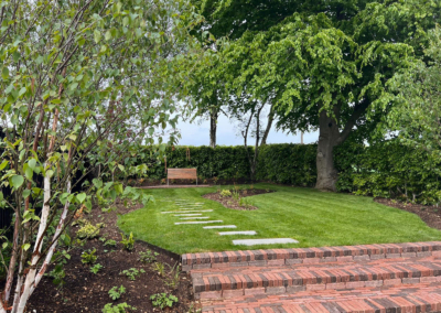 Rigden Studio Henley-on-Thames woodland garden stepping stone