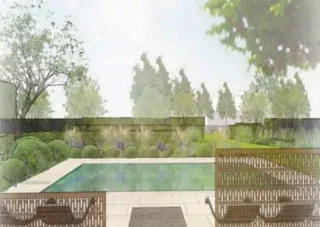 Mediterranean Country Garden Design, Oxfordshire