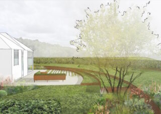 Modern Landscape Garden Design, Hambleden Valley, The Chilterns