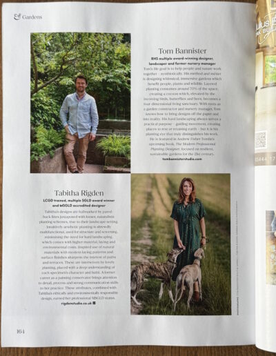 Homes & Gardens October 2025 article with Tabitha Rigden offering garden design inspiration
