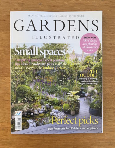 Gardens Illustrated August 2025 magazine cover at Rigden Studio